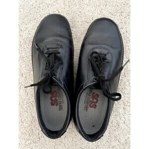 SAS Women's TriPad Black Comfort Oxford Lace Up Shoes - Size 8W Leather Upper